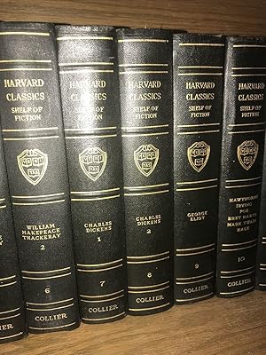 THE HARVARD CLASSICS!1917 First Edition SHELF OF FICTION Complete 20vol Set GOOD