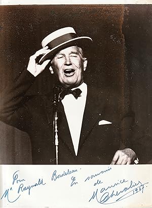 Maurice Chevalier 1967 Signed