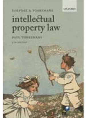 Bild des Verkufers fr Holyoak and Torremans Intellectual Property Law zum Verkauf von WeBuyBooks