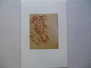 Image du vendeur pour Willem de Kooning Drawing Seeing / Seeing Drawing The Drawing Center 1998 Exhibition invite postcard mis en vente par ANARTIST