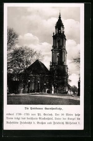 Bild des Verkufers fr Ansichtskarte Potsdam, Garnisonkirche zum Verkauf von Bartko-Reher