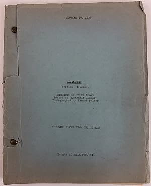 "CAVALCADE (BRITISH VERSION)" ORIGINAL 1932 SCRIPT FRANK LLOYD DIRECTED