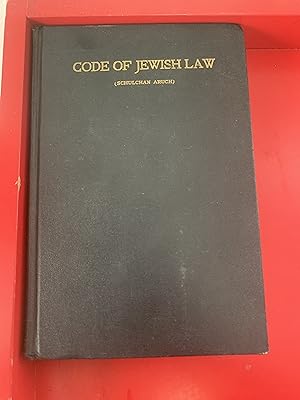 Seller image for Code of Jewish Law for sale by Ocean Tango Books