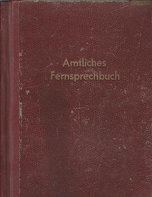 Amtliches Fernsprechbuch für den Bezirk der Oberpostdirektion Braunschweig 1952. Mit Branchenverz...
