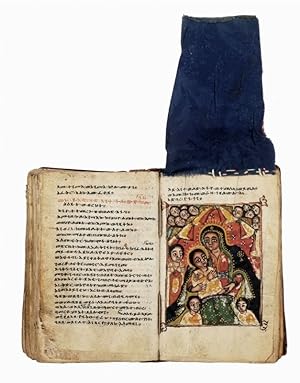 Manuscrit liturgique illustré écrit en ge'ez.