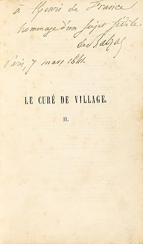 Le Curé de village. Scène de la vie de campagne.