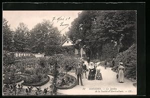 Carte postale Soissons, le Jardin de la Société d'Horticulture