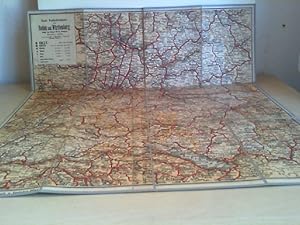 Neue Verkehrskarte von Baden und Württemberg. Masstab 1 : 600 000.