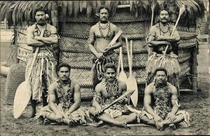 Ansichtskarte / Postkarte Gebrüder Marquardts völkerschaftliche Schaustellung, Die Samoaner, Männ...