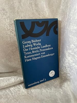 Seller image for Georg Bchner/Friedrich Ludwig Weidig. Der Hessische Landbote. Texte, Materialien, Kommentar. for sale by Antiquariat Jochen Mohr -Books and Mohr-