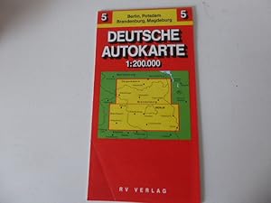 Seller image for Deutsche Autokarte 5: Berlin, Potsdam, Brandenburg, Magdeburg. Faltkarte for sale by Deichkieker Bcherkiste