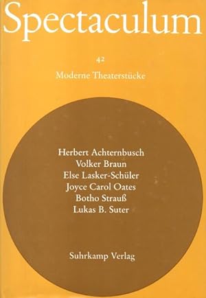 Seller image for Spectaculum 42: Sechs moderne Theaterstcke und Materialien for sale by Auf Buchfhlung