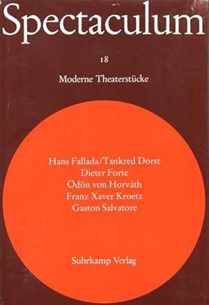 Imagen del vendedor de Spectaculum 18. Fnf moderne Theaterstcke a la venta por Auf Buchfhlung