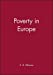 Imagen del vendedor de Poverty in Europe (Yrjo Jahnsson Lectures) [Soft Cover ] a la venta por booksXpress