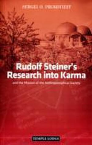 Bild des Verkufers fr Rudolf Steiner's Research into Karma : and the Mission of the Anthroposophical Society zum Verkauf von Smartbuy