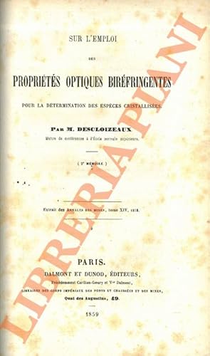 De l'emploi des propriétés optiques biréfringentes en minéralogie - Sur l'emploi des propriétés o...