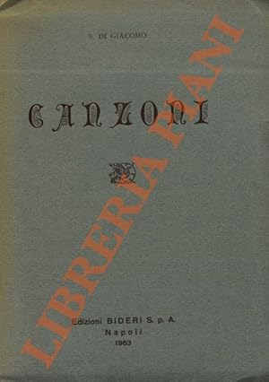 Bild des Verkufers fr Canzoni. zum Verkauf von Libreria Piani