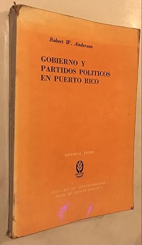 Image du vendeur pour Gobierno y Partidos Politicos en Puerto Rico segun de un estudio sobre el plebiscito de 1967 y las elecciones de 1968 mis en vente par Once Upon A Time