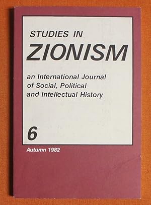 Bild des Verkufers fr Studies in Zionism 6 (Autumn 1982) zum Verkauf von GuthrieBooks