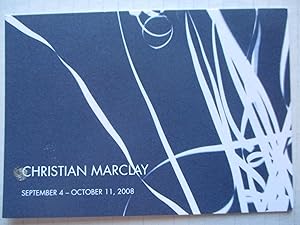 Bild des Verkufers fr Christian Marclay Paula Cooper Gallery 2008 Exhibition invite postcard zum Verkauf von ANARTIST
