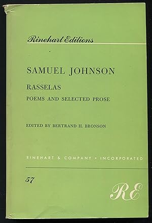 Seller image for Rasselas, Poems, and Selected Prose (Rinehart Editions, 57) for sale by Between the Covers-Rare Books, Inc. ABAA