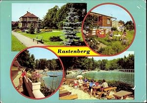 Seller image for Ansichtskarte / Postkarte Rastenberg in Thringen, Parkanlage, Bungalowsiedlung, Volksschwimmbad Friedrich-Ludwig Jahn for sale by akpool GmbH