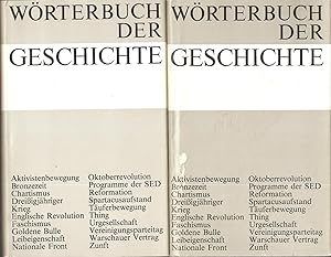 Wörterbuch der Geschichte in zwei Bänden : Band 1 und 2