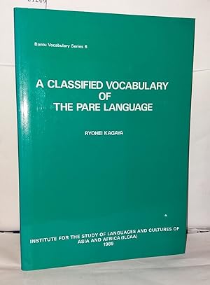 Seller image for A classified vocabulary of the pare Language for sale by Librairie Albert-Etienne