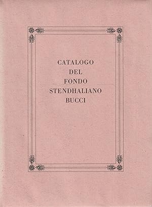 Catalogo del fondo Stenhaliano Bucci