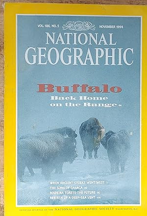 Immagine del venditore per National Geographic Magazine, Volume 186, No. 5, November, 1994 venduto da Shore Books