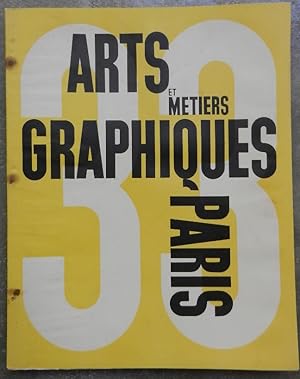 Seller image for Arts et Mtiers Graphiques 33. for sale by Librairie les mains dans les poches