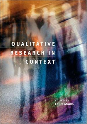 Bild des Verkufers fr Qualitative Research in Context zum Verkauf von WeBuyBooks