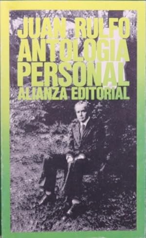 Imagen del vendedor de Antología personal a la venta por Librería Alonso Quijano