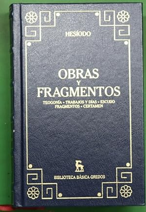 Seller image for Obras y fragmentos for sale by Librera Alonso Quijano