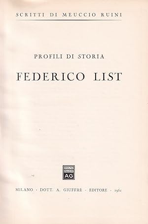 Federico List (Profili di storia)