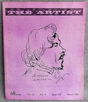 Seller image for The Artist Vol. 52 No. 6 Issue 312 March 1957 for sale by Argyl Houser, Bookseller