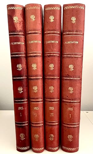 L'Illustration [4 bound volumes of issues from 1915 and 1916: World War I]