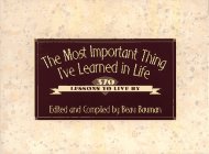 Seller image for The Most Important Thing I've Learned in Life for sale by Reliant Bookstore