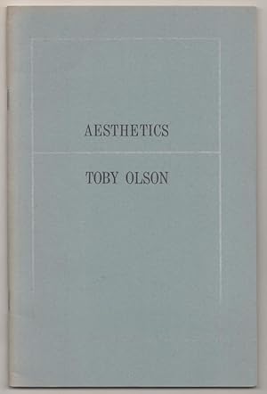 Seller image for Aesthetics for sale by Jeff Hirsch Books, ABAA