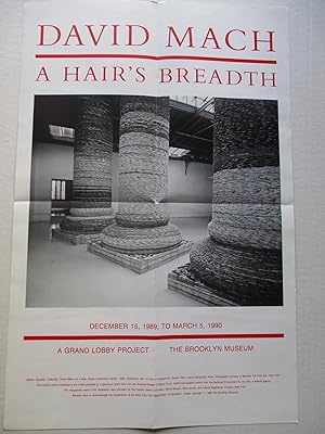 Imagen del vendedor de David Mach A Hair s Breadth The Brooklyn Museum 1990 Poster a la venta por ANARTIST