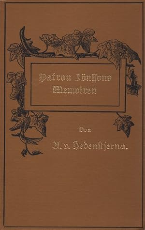 Seller image for Patron Jnssons Memoiren. Aus dem Schwed. v. Margarethe Langfeldt. for sale by Buch von den Driesch