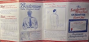 A Bostonian Manufacturing Co. Salesman's Fabric Sample Book "This Satisfaction or Money Back Guar...