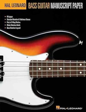 Imagen del vendedor de Hal Leonard Bass Guitar Manuscript Paper (Paperback) a la venta por CitiRetail