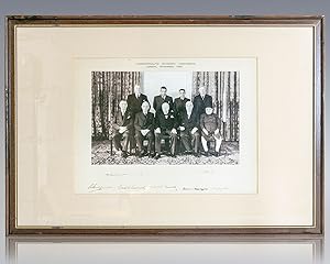 Image du vendeur pour Winston S. Churchill Signed 1952 Commonwealth Prime Ministers' Economic Conference Photograph. mis en vente par Raptis Rare Books