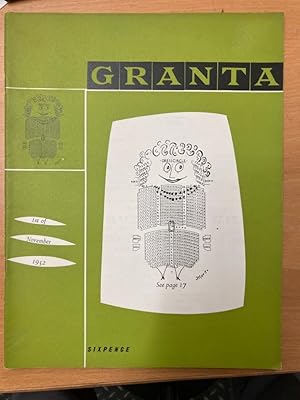 Seller image for The Granta. The Cambridge Journal. Volume 56, No 1136. 1st of November 1952. for sale by Plurabelle Books Ltd