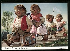 Bild des Verkufers fr Ansichtskarte Familie Mecki geht auf Reisen zum Verkauf von Bartko-Reher