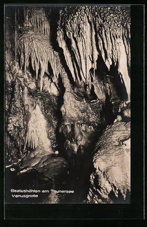 Ansichtskarte Beatushöhlen am Thunersee, Venusgrotte