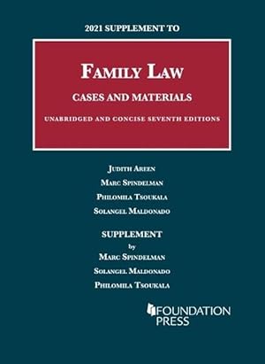 Bild des Verkufers fr 2021 Supplement to Family Law, Cases and Materials, Unabridged and Concise (Paperback) zum Verkauf von CitiRetail