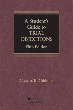 Bild des Verkufers fr A Student's Guide to Trial Objections (Paperback) zum Verkauf von CitiRetail
