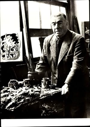 Bild des Verkäufers für Ansichtskarte / Postkarte Maler Fernand Léger, Portrait zum Verkauf von akpool GmbH